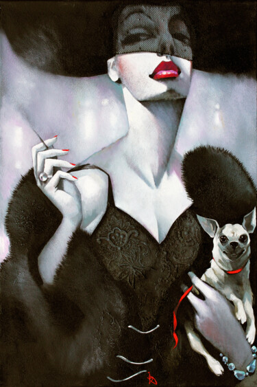 Painting titled "La Femme Fatale 2,…" by Ira Tsantekidou, Original Artwork, Other