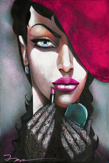 Painting titled "Maquillage, limited…" by Ira Tsantekidou, Original Artwork, Acrylic