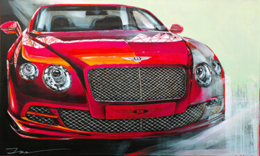 Ζωγραφική με τίτλο "Bentley, Driving Dr…" από Ira Tsantekidou, Αυθεντικά έργα τέχνης, Ακρυλικό