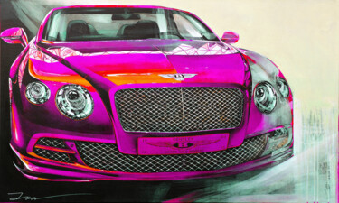 Painting titled "Bentley, Driving Dr…" by Ira Tsantekidou, Original Artwork, Acrylic
