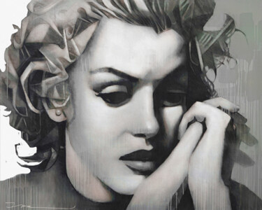 Malerei mit dem Titel "Marilyn Dreams, ver…" von Ira Tsantekidou, Original-Kunstwerk, Acryl