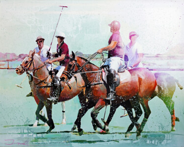 Картина под названием "Polo Impressions 2,…" - Ira Tsantekidou, Подлинное произведение искусства, Акрил