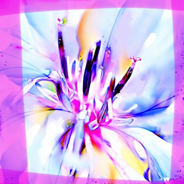 Malerei mit dem Titel "Flower 21" von Ira Tsantekidou, Original-Kunstwerk, Digitale Malerei