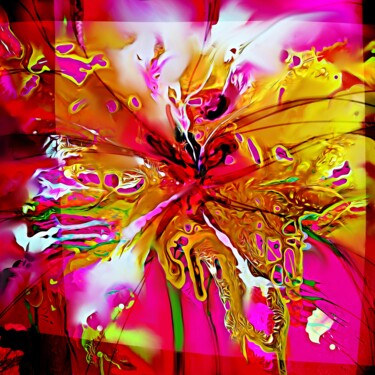 Painting titled "Flower 26" by Ira Tsantekidou, Original Artwork, Digital Painting