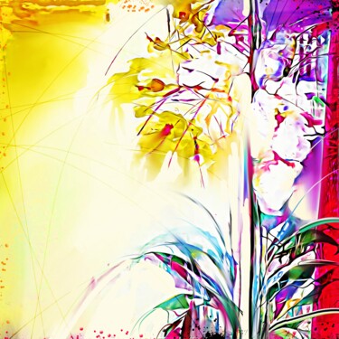 "Flower 35" başlıklı Tablo Ira Tsantekidou tarafından, Orijinal sanat, Dijital Resim
