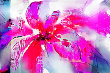 Картина под названием "Flower 12" - Ira Tsantekidou, Подлинное произведение искусства, Цифровая живопись