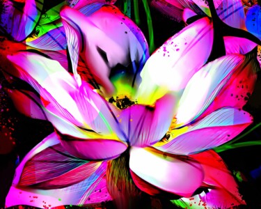 Painting titled "Flower 8" by Ira Tsantekidou, Original Artwork, Digital Painting