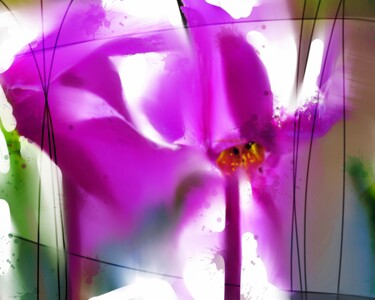 Картина под названием "Flower 44" - Ira Tsantekidou, Подлинное произведение искусства, Цифровая живопись