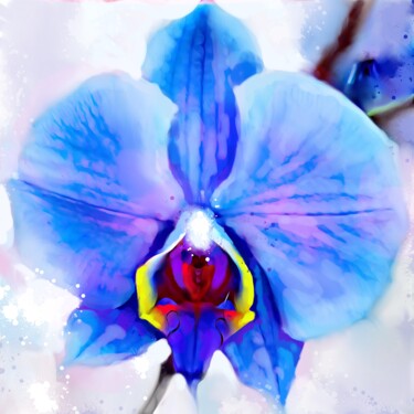 Peinture intitulée "Orchid 5" par Ira Tsantekidou, Œuvre d'art originale, Peinture numérique