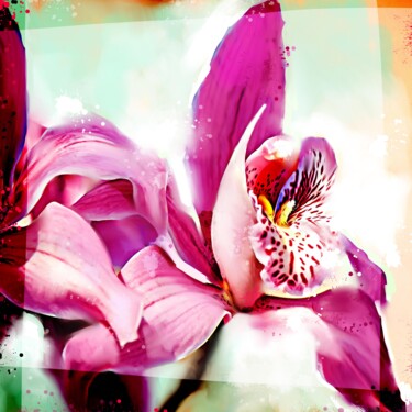 Painting titled "Orchid 9" by Ira Tsantekidou, Original Artwork, Digital Painting