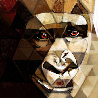 Malerei mit dem Titel "Monkey 3" von Ira Tsantekidou, Original-Kunstwerk, Digitale Malerei