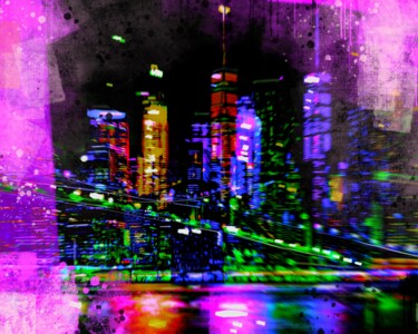 Painting titled "New York 1" by Ira Tsantekidou, Original Artwork, Digital Painting