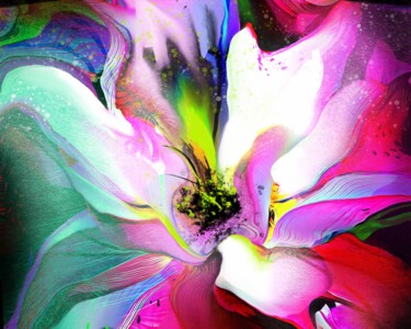 Картина под названием "Flower Composition 3" - Ira Tsantekidou, Подлинное произведение искусства, Цифровая живопись