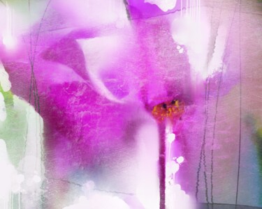 Картина под названием "Flower Composition 4" - Ira Tsantekidou, Подлинное произведение искусства, Цифровая живопись