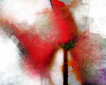 Картина под названием "Flower Composition 5" - Ira Tsantekidou, Подлинное произведение искусства, Цифровая живопись