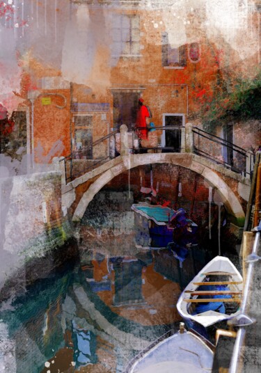Pintura intitulada "Venice 19" por Ira Tsantekidou, Obras de arte originais, Pintura digital