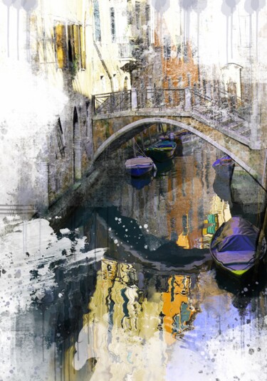 Malerei mit dem Titel "Venice 20" von Ira Tsantekidou, Original-Kunstwerk, Digitale Malerei