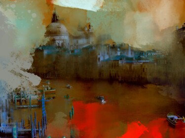 Painting titled "Venice 9" by Ira Tsantekidou, Original Artwork, Digital Painting