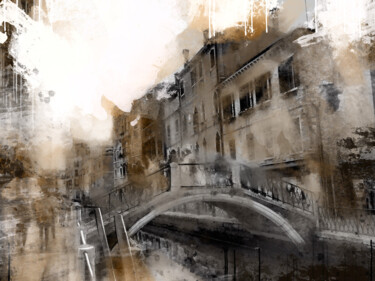 Peinture intitulée "Venice 10" par Ira Tsantekidou, Œuvre d'art originale, Peinture numérique