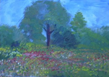 Painting titled "Albero" by Ira-Ma, Original Artwork, Oil