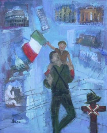Pittura intitolato "25 Aprile" da Ira-Ma, Opera d'arte originale, Olio