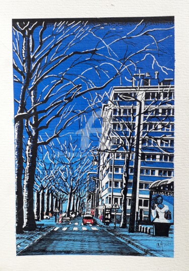 Drawing titled "Boulevard Co vidé e…" by Iracéma Lambotte (ira), Original Artwork, Marker