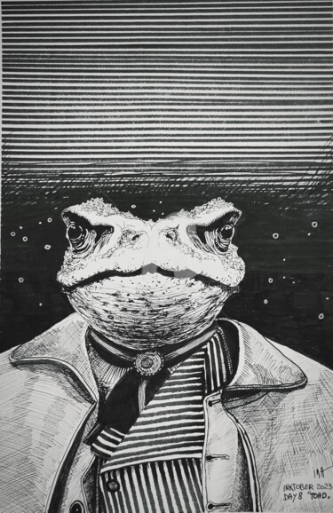 "Toad" başlıklı Resim Iracéma Lambotte (ira) tarafından, Orijinal sanat, Mürekkep