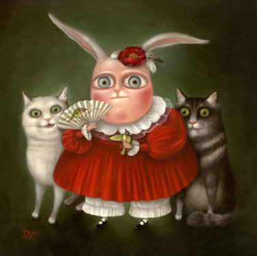 Family Portrait-2. Fine Art Prints 50 cm. Gravures & estampes intitulée "Family Portrait-2.…" par Irena Aizen, Œuvre d'art originale, Impression numérique