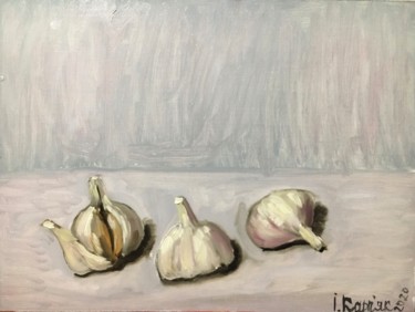 Peinture intitulée "garlic" par Iryna Karpiak, Œuvre d'art originale, Huile