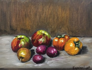 Painting titled "fruity aroma" by Iryna Karpiak, Original Artwork, Oil