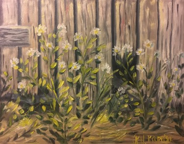 Pittura intitolato "Wildflowers" da Iryna Karpiak, Opera d'arte originale, Olio