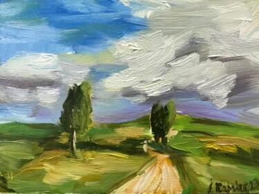 Peinture intitulée "Landscape" par Iryna Karpiak, Œuvre d'art originale, Huile