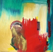 Painting titled "Nuage rouge sur Pom…" by Irane Perko, Original Artwork