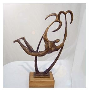 Sculpture titled "iraqi don quechotte" by Haider Wady, Original Artwork, Metals