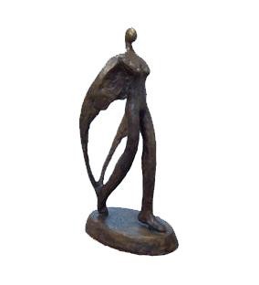 Sculpture titled "walking" by Haider Wady, Original Artwork, Metals