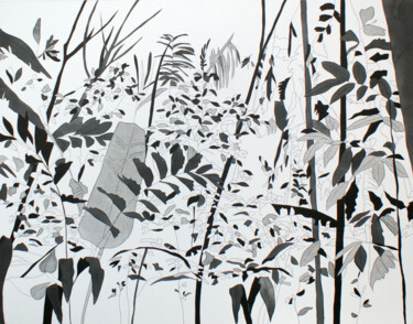 Картина под названием "IMAGEN EFIMERA 10" - Irati Laburu, Подлинное произведение искусства, Чернила Установлен на Деревянная…