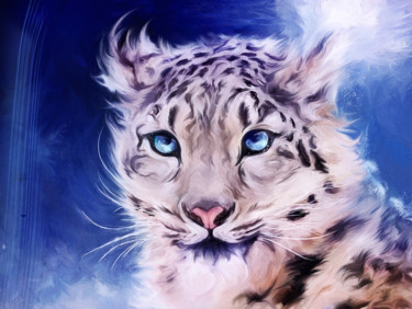 Картина под названием "snow-leopard-1.jpg" - Veronika Irbis, Подлинное произведение искусства