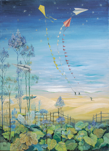 Malerei mit dem Titel "Summer" von Irina Mironets, Original-Kunstwerk, Öl