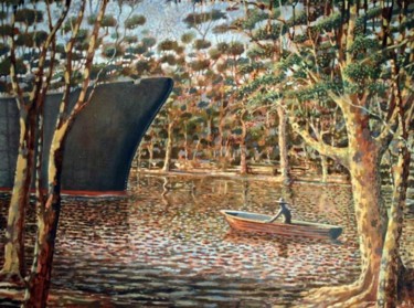 Painting titled ""Enterprise Bargain…" by Ireland, Original Artwork, Oil
