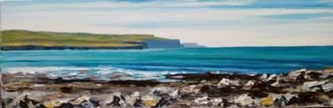 Painting titled "County Clare Coastl…" by Martin Mc Cormack, Original Artwork, Acrylic