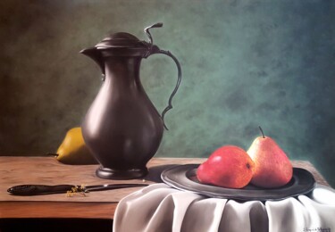 Peinture intitulée "Rustique Elégance" par Iren'Art Painting, Œuvre d'art originale, Pastel