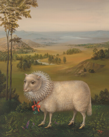Картина под названием "Summer - Pastorale" - Irena Aizen, Подлинное произведение искусства, Масло