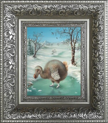 Printmaking titled "Winter. Framed Prin…" by Irena Aizen, Original Artwork, Digital Print Mounted on Cardboard