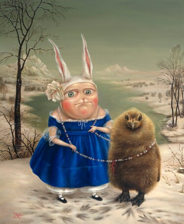 Gravures & estampes intitulée "Winter Nostalgia. P…" par Irena Aizen, Œuvre d'art originale, Impression numérique Monté sur…