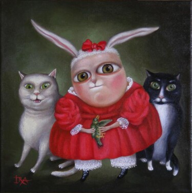 Painting titled "The Family Portrait" by Irena Aizen, Original Artwork, Acrylic