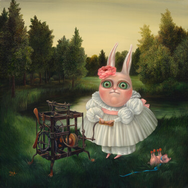 Malarstwo zatytułowany „Children's Games-4.…” autorstwa Irena Aizen, Oryginalna praca, Akryl