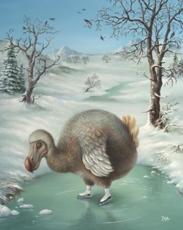Peinture intitulée "Winter" par Irena Aizen, Œuvre d'art originale, Acrylique