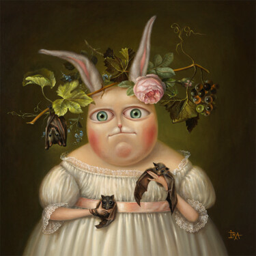 Картина под названием "Bats-fancier" - Irena Aizen, Подлинное произведение искусства, Акрил