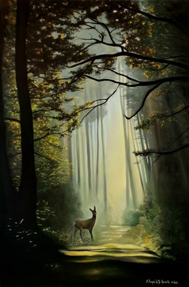 Il était une fois... Peinture intitulée "Il était une fois..." par Irena Pinquié De Sainte Maresville, Œuvre d'art originale, Pastel