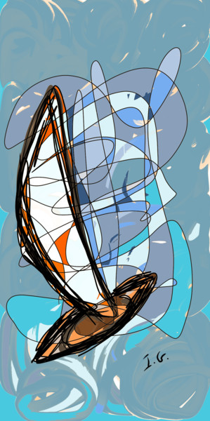 Digital Arts titled "Sail" by Irena Goftman, Original Artwork, 2D Digital Work